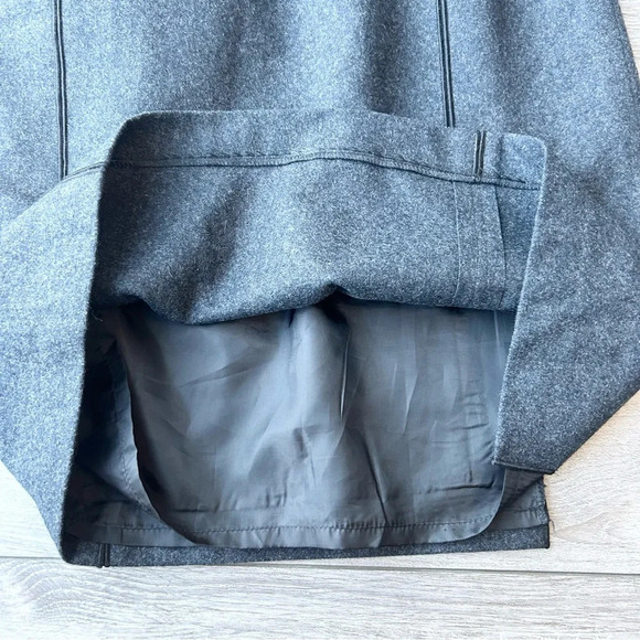 Harve Benard Wool Blend  A Line Midi Skirt - Picture 4 of 11